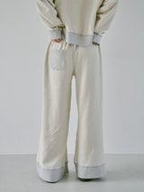 reversible inside-out baggy sweat pants