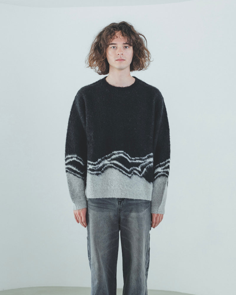 wave line  knit