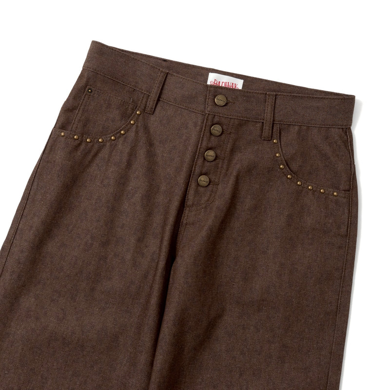 Leopard straight denim pants – YZ