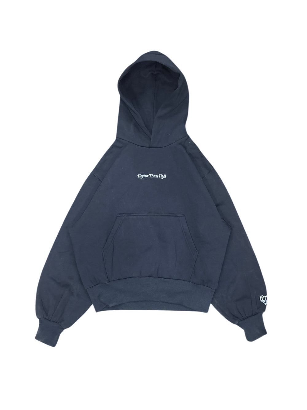 check pattern heart logo hoodie – YZ