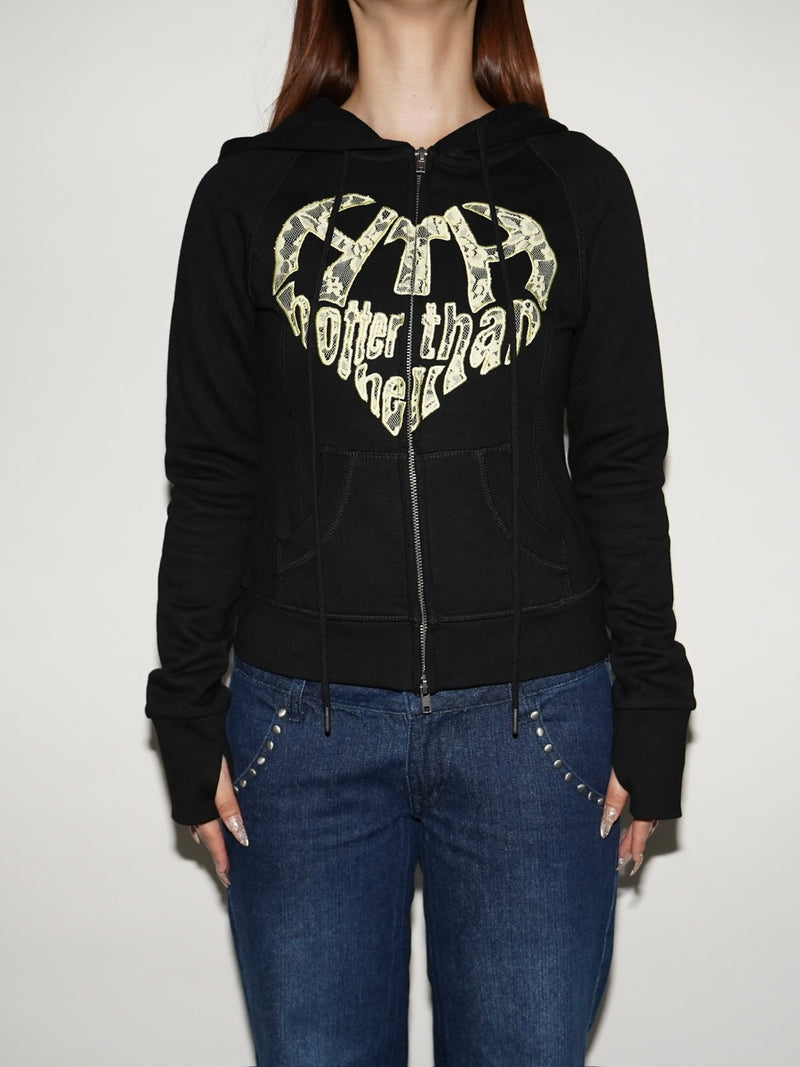 LACE HEART HOODIE – YZ