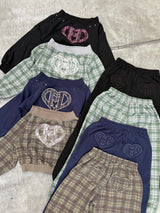 H HEART LOGO 露肩套装 