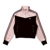 switching velours track jacket 