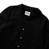 Stripe Open Collar Shirt