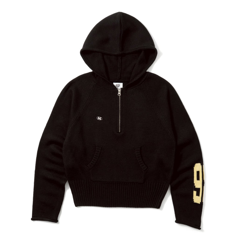 ヒロフミ half zip knit hoodie – YZ