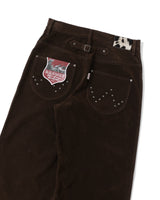Classic studs suede pants