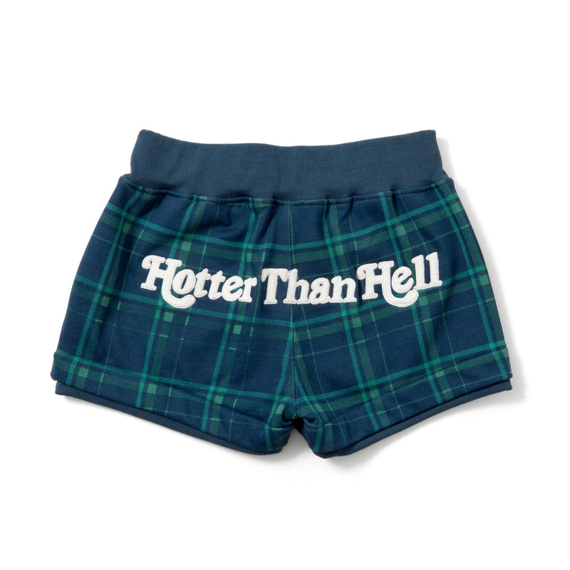 wiggle wiggle × HTH check pattern mini shorts