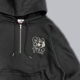 Doodle logo halfzip hoodie