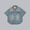 CMT RULER WASHED DENIM SHIRT