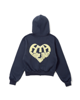 sagara heart logo zip hoodie
