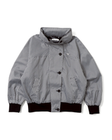 check pattern blouson