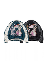 【9090×ラヴ上等】Ukiyo-e Embroidered Souvenir Jacket