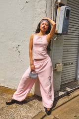 CURSIVE SIDE LOGO SWEAT PANTS