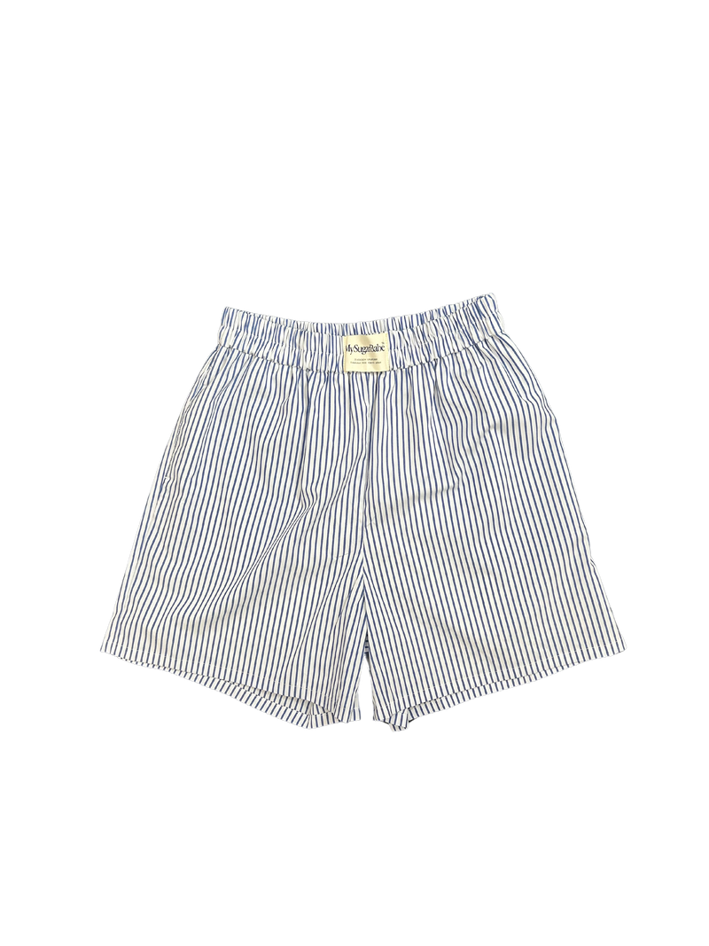 relaxed striped shorts