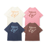 butterfly logo pigment foaming ss tee