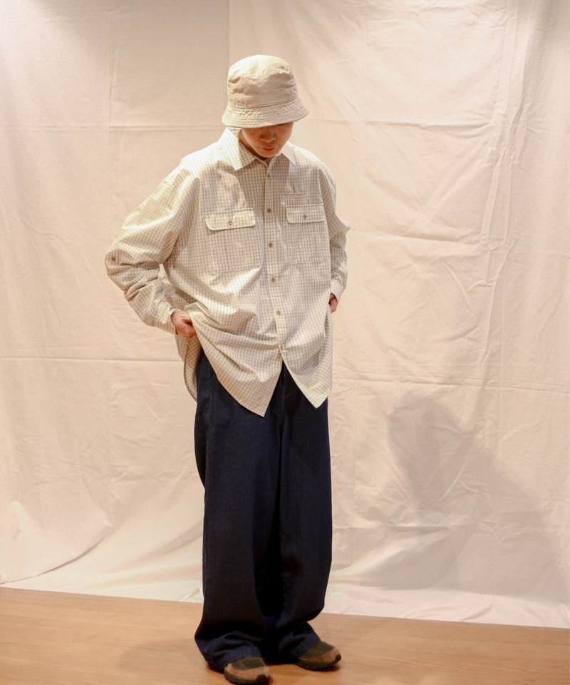 ダブルポケットチェックシャツ