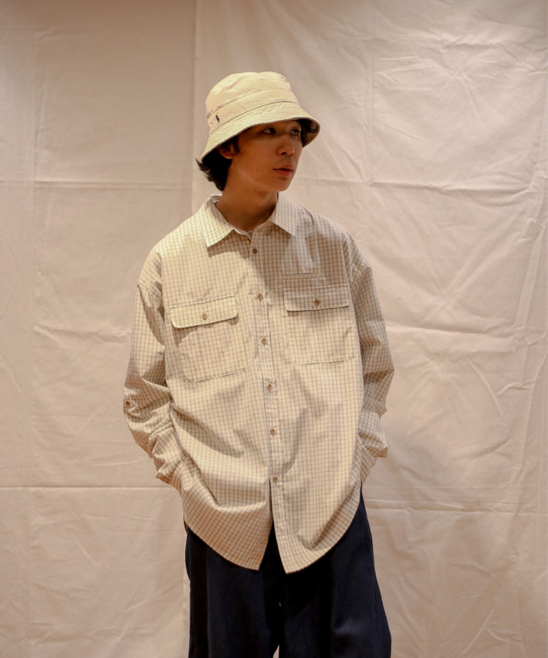 ダブルポケットチェックシャツ