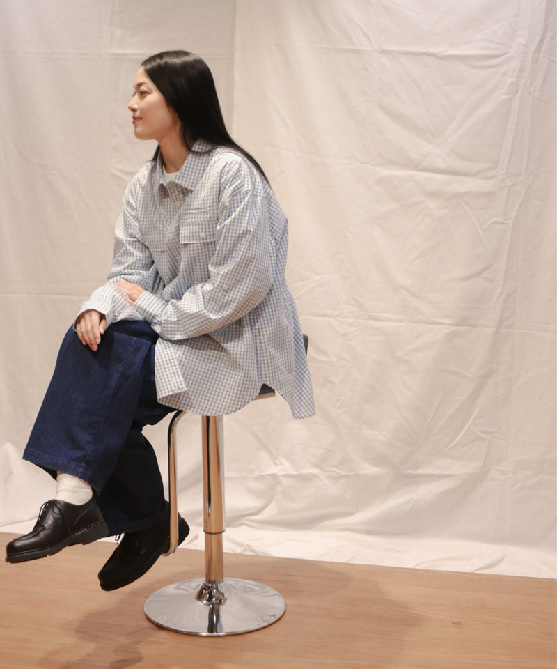 ダブルポケットチェックシャツ
