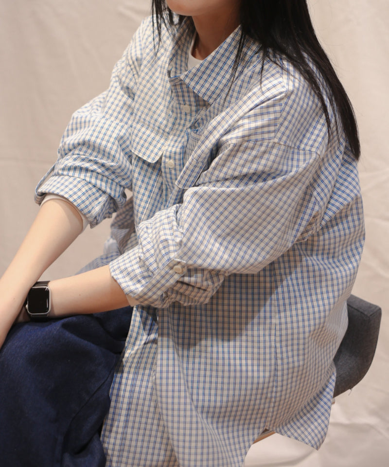ダブルポケットチェックシャツ