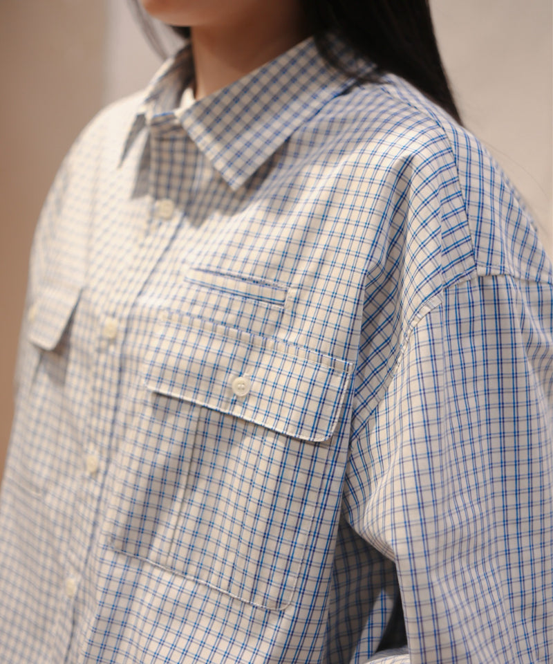 ダブルポケットチェックシャツ