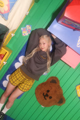 wiggle wiggle × HTH check pattern mini shorts