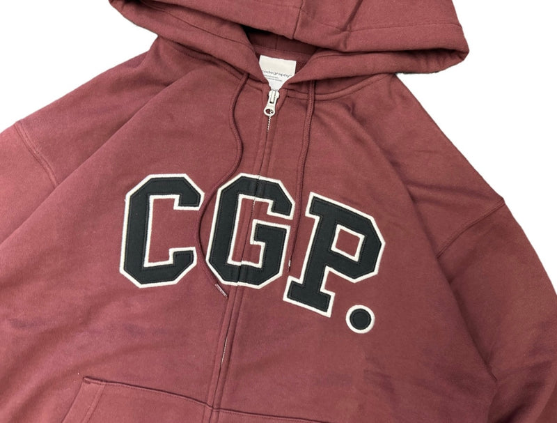 CGP arch logo hooded zip-up CBESUTC001