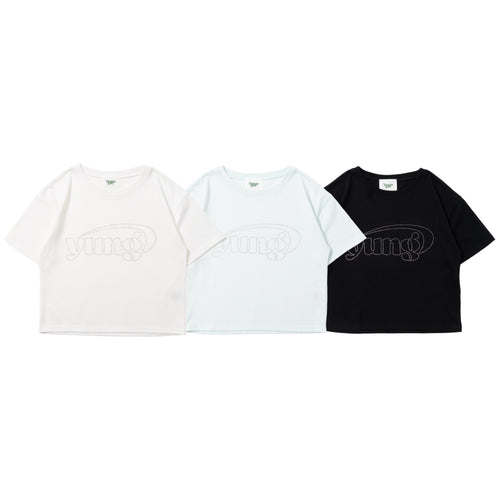 Rhinestone yung logo ss tee