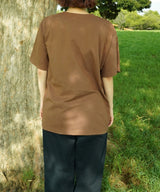 outline stitch logo tee