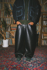 Ballsy Painter Faux Leather Baggy Pants