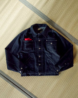 Western short denim jacket