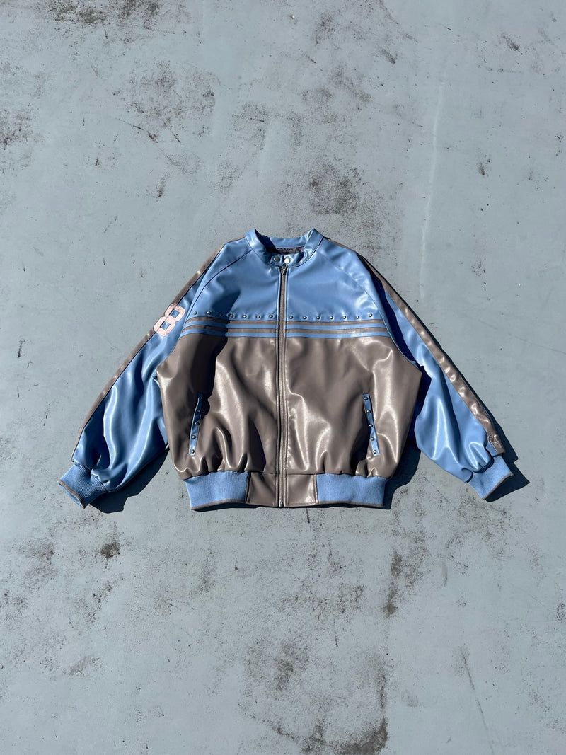 FAUX LEATHER Switching Blouson