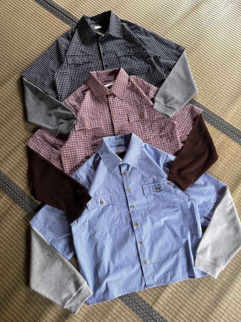 waffle docking check Western shirt