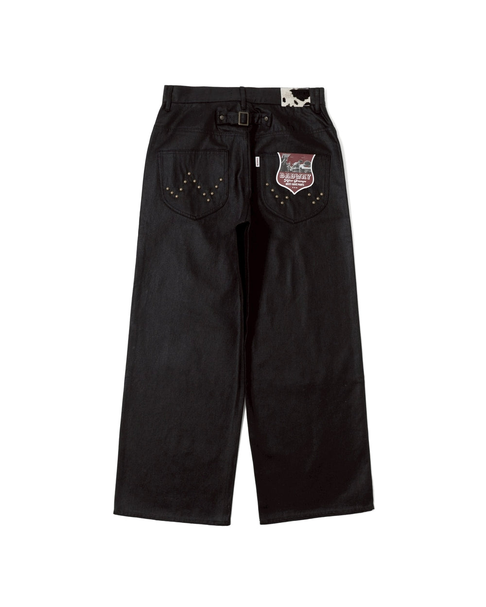 Studs coating BLACK denim pants – YZ