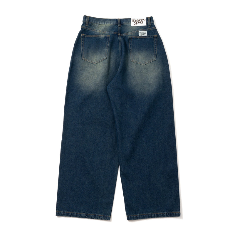 YS Logo Wash Wide Denim