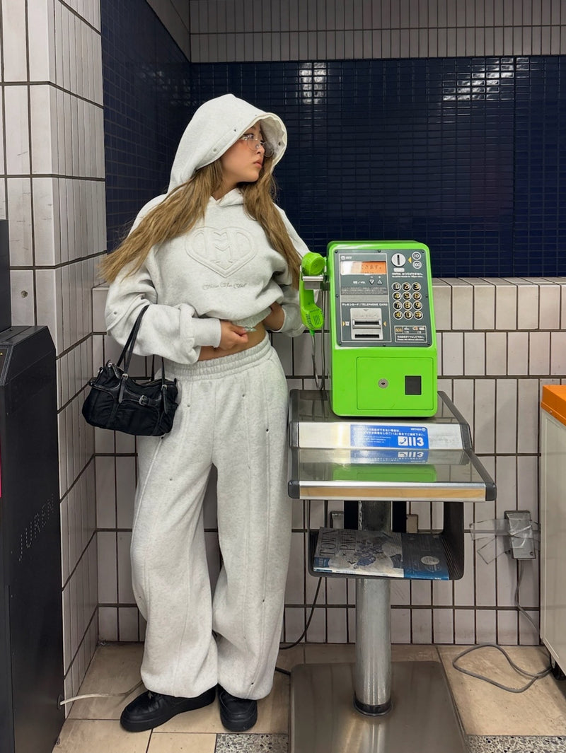 H heart logo river set up