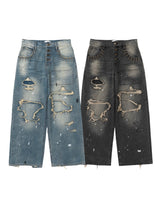 Grunge BORO studs denim 