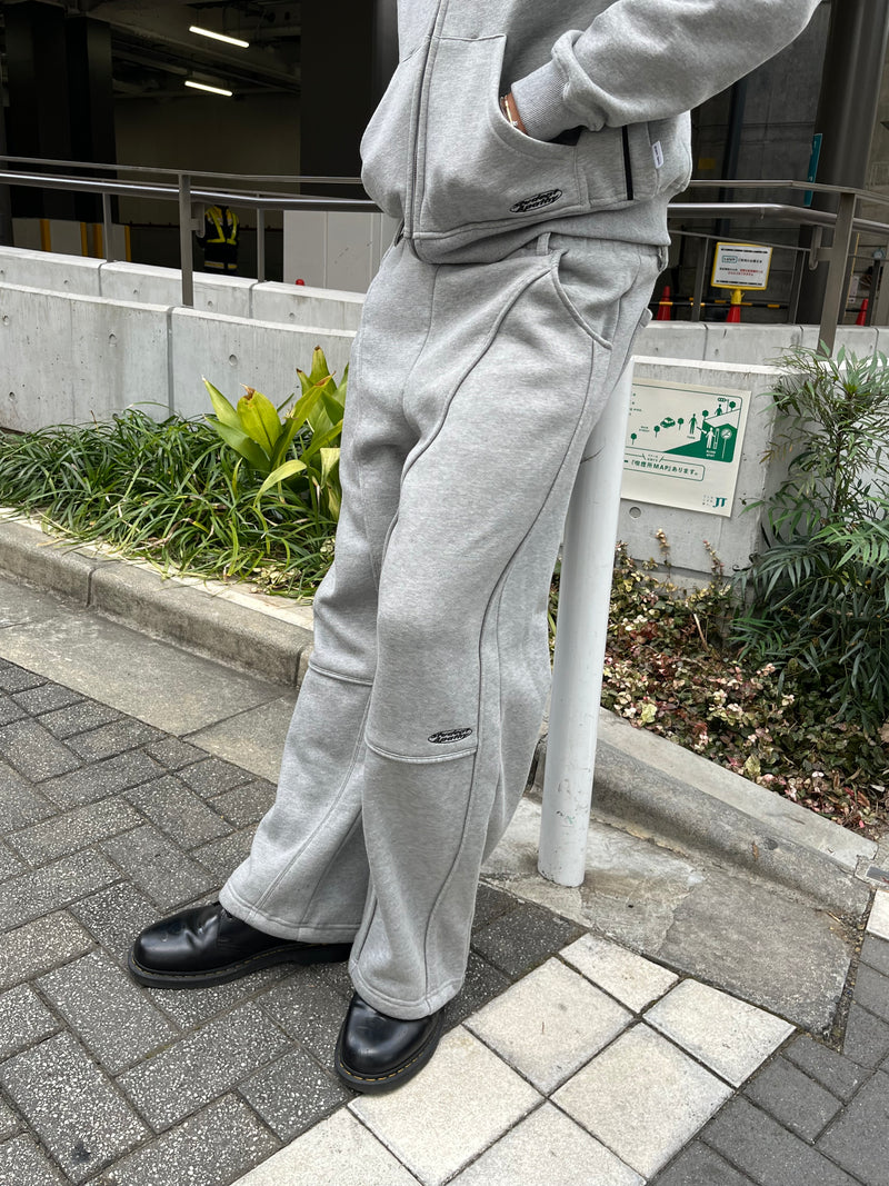 Piping Wide Sweat Pants