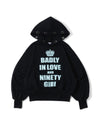 [0900girl x Love Elegance] Gothic Logo Eyelet Hoodie 