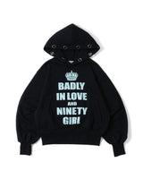 [0900girl x Love Elegance] Gothic Logo Eyelet Hoodie 