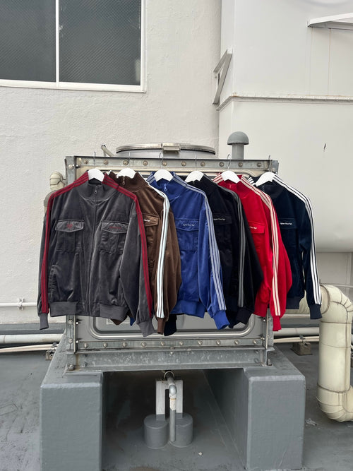 velor track jacket