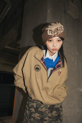 Emblem Logo Short Blouson