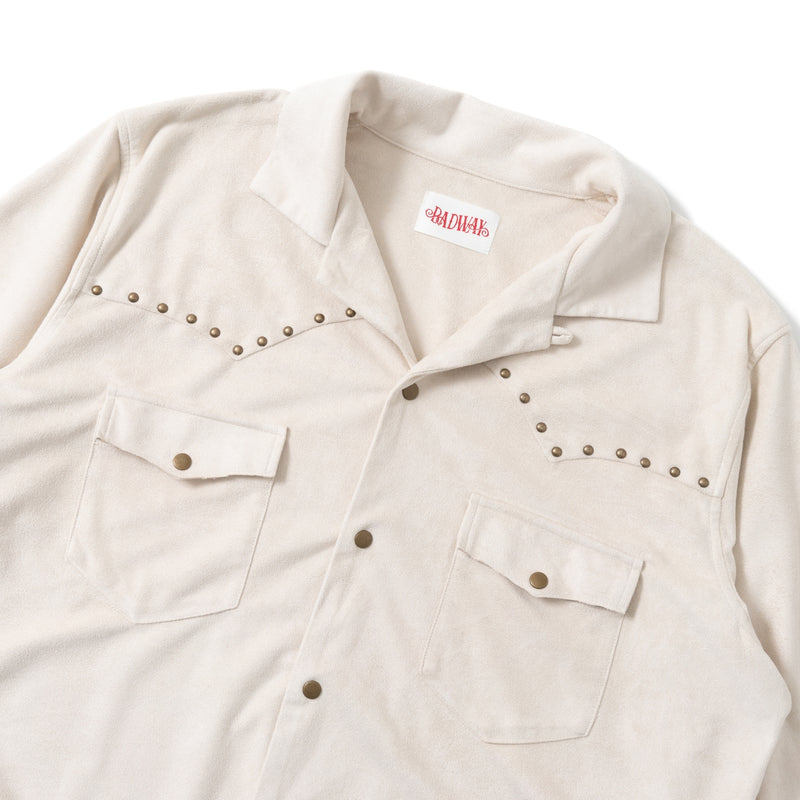 Suede Western studs shirt