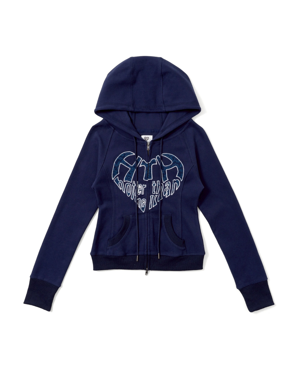 lace heart logo hoodie – YZ