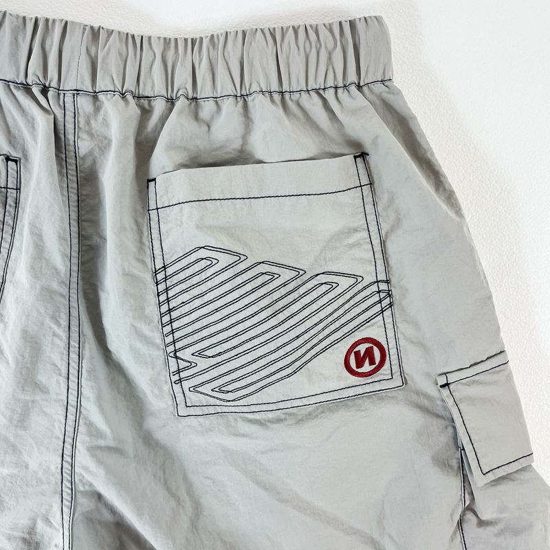 メール便対応! 9090 Tech Logo Nylon Half Pants \