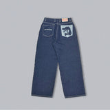 Rigid CMT ruler denim pants