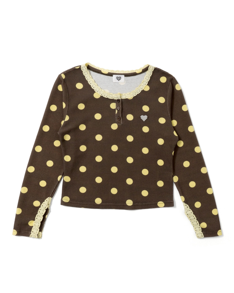 dot waffle long tee – YZ