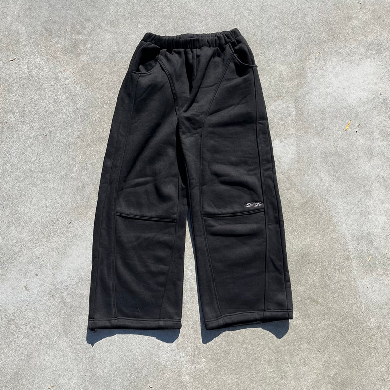 Piping Wide Sweat Pants