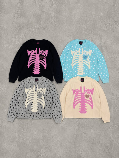 Bone Heart 亨利領保暖上衣 