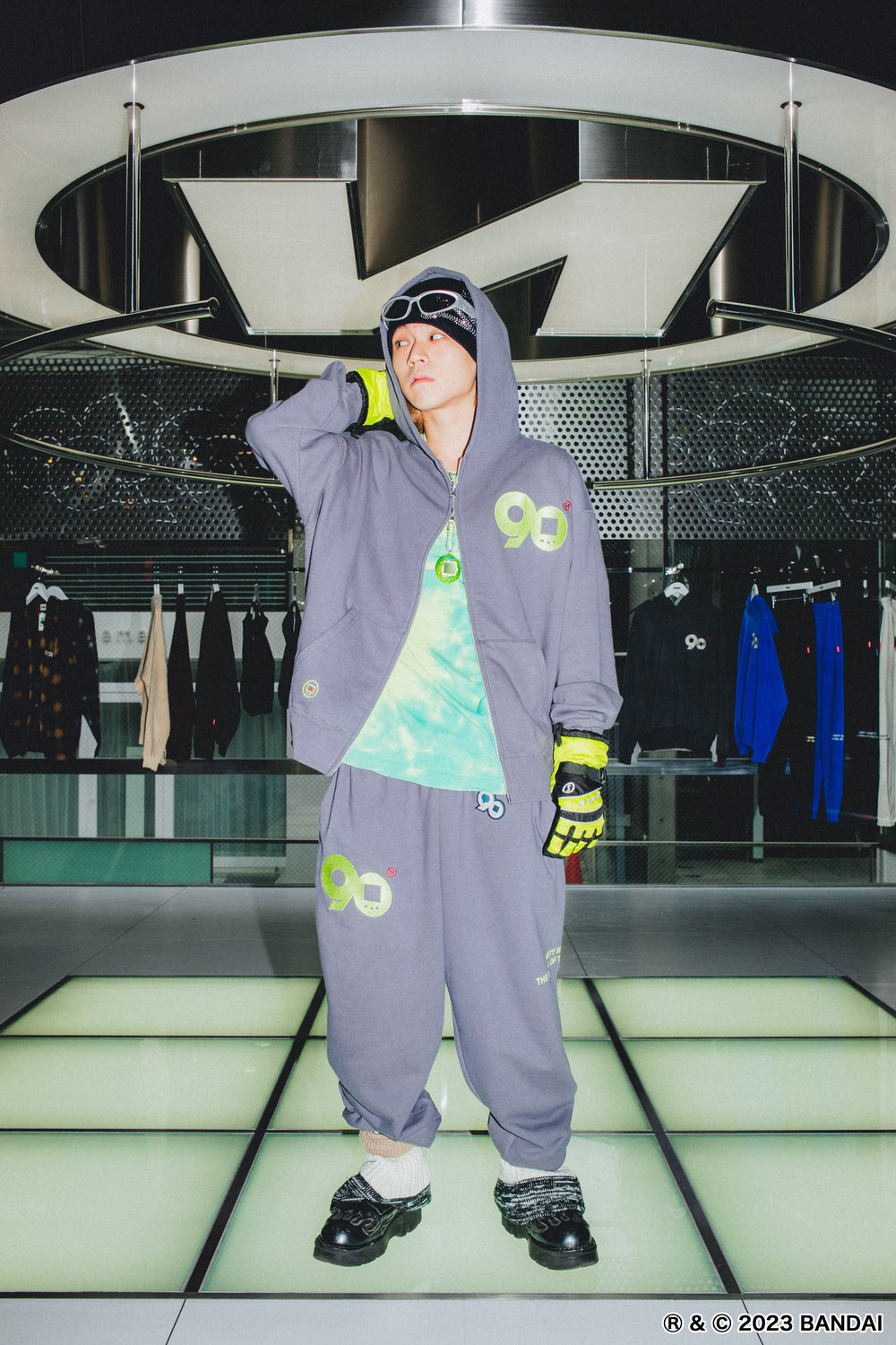9090 × TAMAGOTCHI 9090 LOGO SWEAT PANTS – YZ 9090 × TAMAGOTCHI 9090 LOGO SWEAT PANTS – YZ