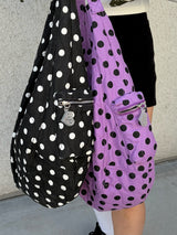 dot pattern shoulder bag 